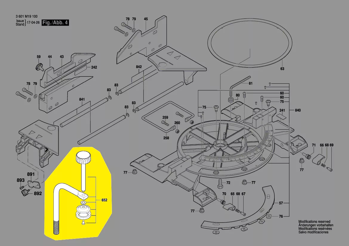 Serre-joint réf. 1 609 B04 224 Bosch